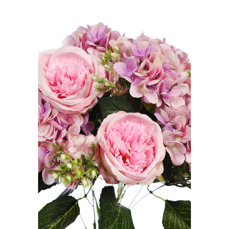 RAMO ROSA CABAGE Y HORTENSIAS 60CM