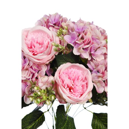 RAMO ROSA CABAGE Y HORTENSIAS 60CM