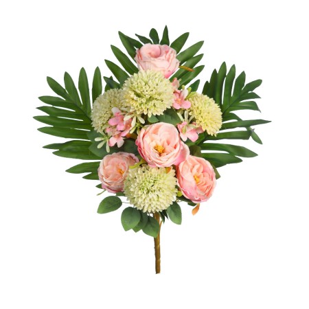 RAMO ROSAS Y DAHLIA ARTIFICIAL 48CM