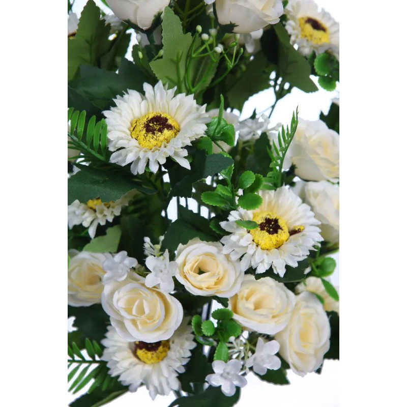 RAMO ROSAS Y GERBERAS ARTIFICIAL 48CM