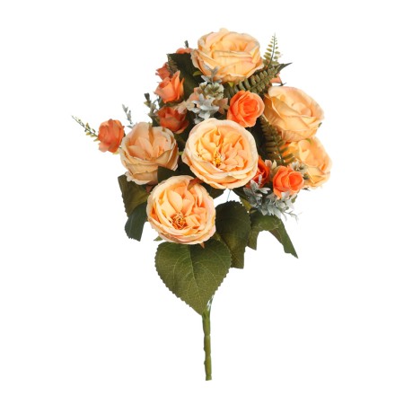 RAMO ROSAS Y GIPSOFILA ARTIFICIAL 50CM