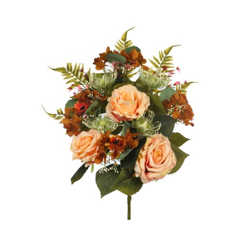 RAMO ROSAS Y HORTENSIAS ARTIFICIAL 50CM