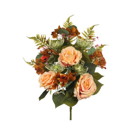 RAMO ROSAS Y HORTENSIAS ARTIFICIAL 50CM
