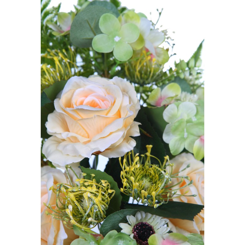 RAMO ROSAS Y HORTENSIAS ARTIFICIAL 50CM