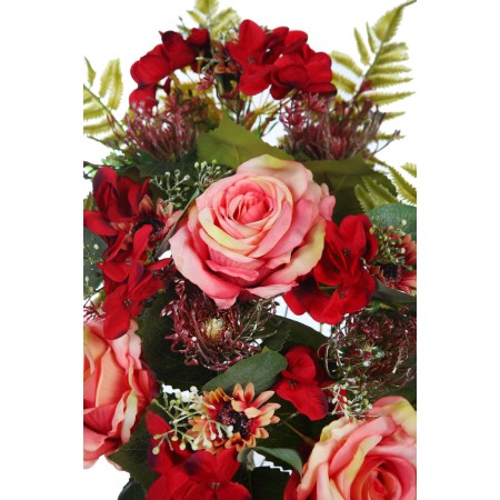 RAMO ROSAS Y HORTENSIAS ARTIFICIAL 50CM