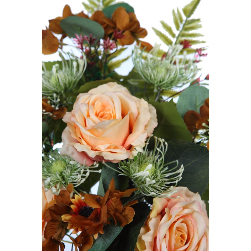 RAMO ROSAS Y HORTENSIAS ARTIFICIAL 50CM