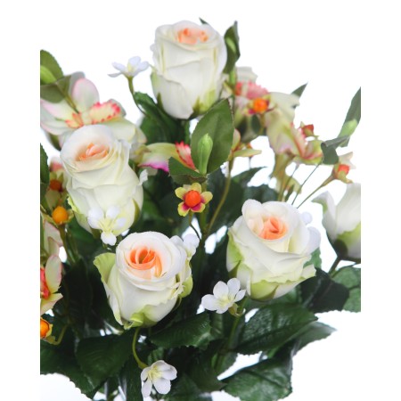 RAMO ROSAS Y ORQUIDEAS ARTIFICIAL 50CM