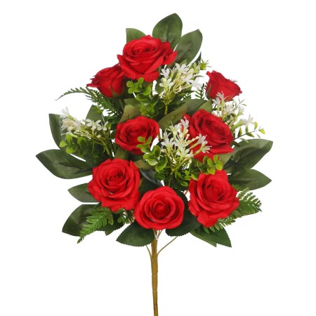 RAMO DE ROSAS ARTIFICIAL 52CM