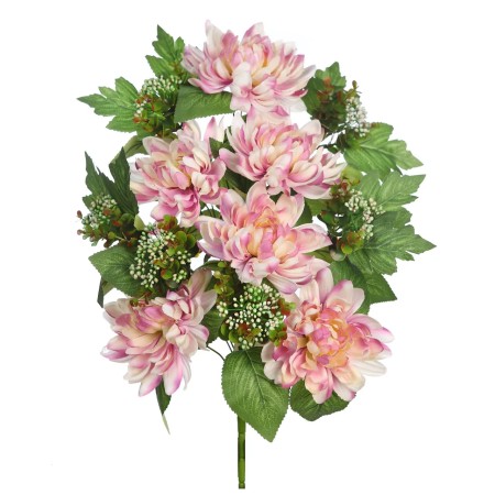 BOUQUET DALIAS ARTIFICIAL 55CM