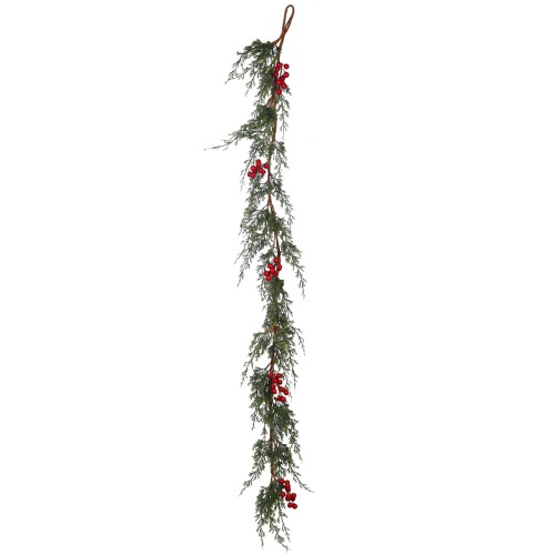 GUIRNALDA DE PINO Y BERRY ARTIFICIAL 145CM