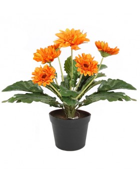 MACETA GERBERAS ARTIFICIAL 35CM