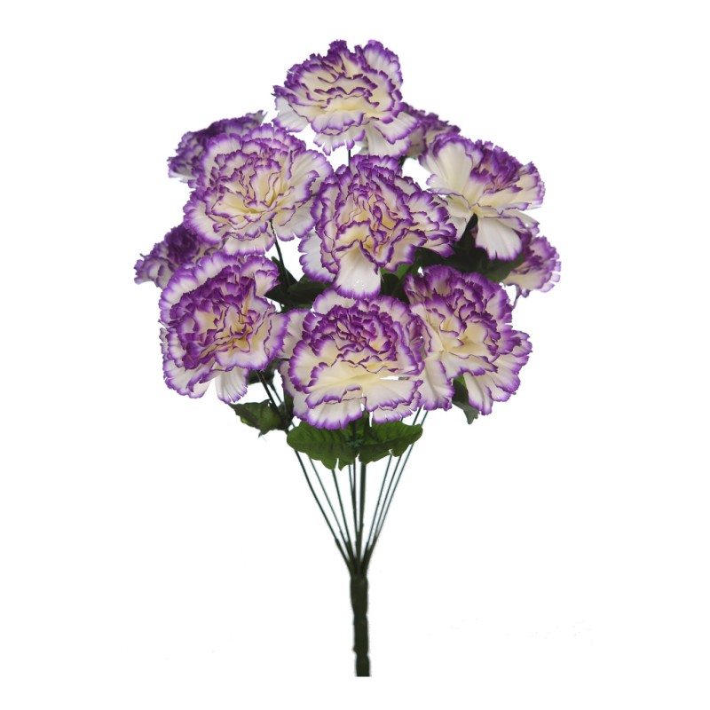 RAMO DE CLAVELES X 12 ARITFICIAL 50CM