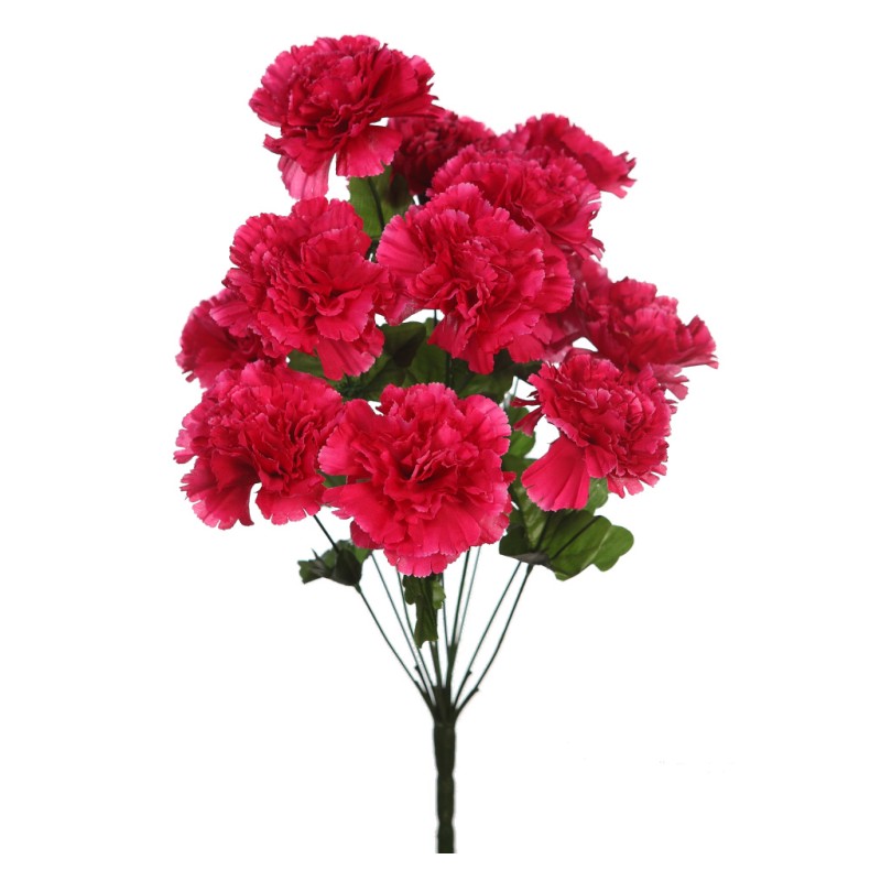 RAMO DE CLAVELES X 12 ARITFICIAL 50CM