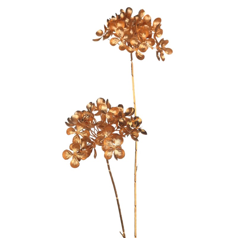 VARA DE HORTENSIA GOLD ARTIFICIAL 78CM