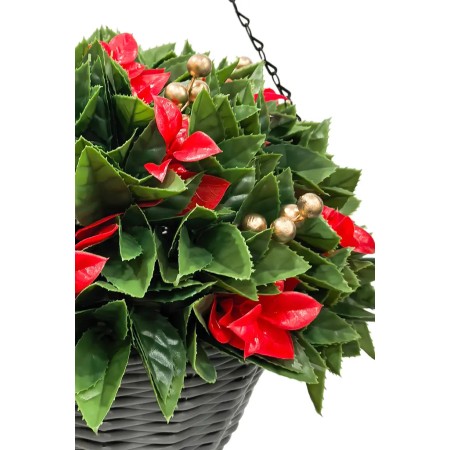 CESTA BERRY COLGANTE ARTIFICIAL UV 30CM