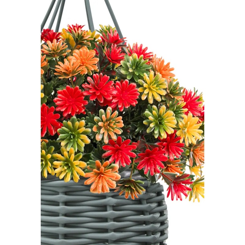 CESTA COLGANTE DANDELION UV ARTIFICIAL 20CM