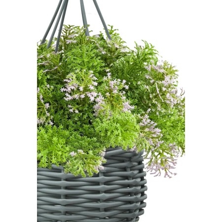 CESTA COLGANTE GRASS ARTIFICIAL UV 22CM