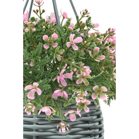 CESTA COLGANTE GYPSOFILA ARTIFICIAL UV 20CM