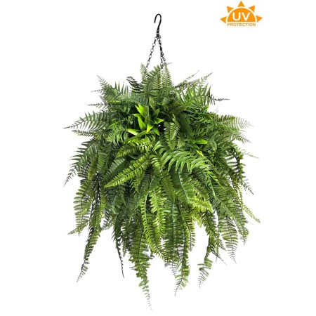 COMPOSICION COLGANTE HELECHO ARTIFICIAL UV 70CM