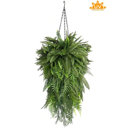 COMPOSICION COLGANTE HELECHO ARTIFICIAL UV 80CM