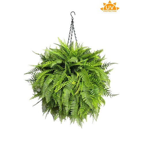 COMPOSICION HELECHO COLGANTE ARTIFICIAL UV 50CM