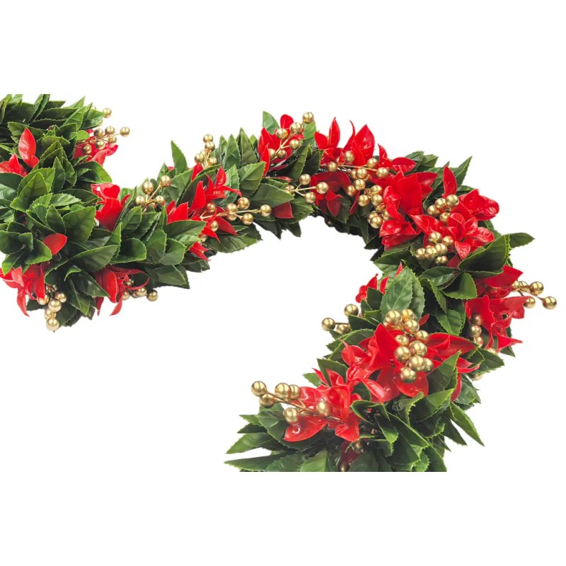 GUIRNALDA BERRY NAVIDEÑA ARTIFICIAL UV 180CM