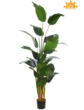 BANANERA ARTIFICIAL EN MACETA 210CM
