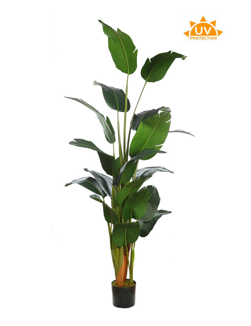 BANANERA ARTIFICIAL EN MACETA 210CM