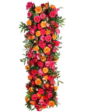 PANEL DE FLORES ARTIFICIALES 150x40CM