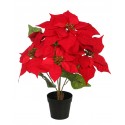 POINSETTIA X5 EN MACETA ARTIFICIAL 40CM