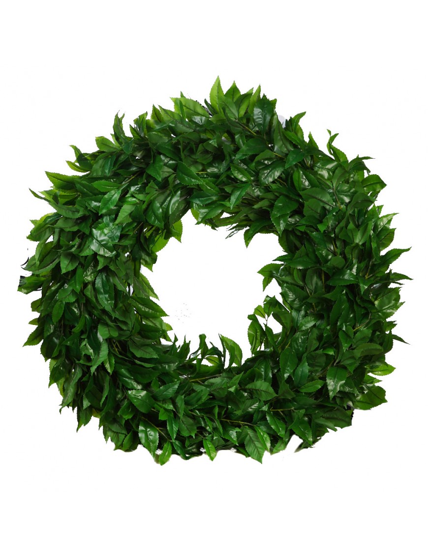 CORONA LAUREL ARTIFICIAL PROTOCOLO 80CM