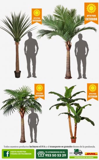 Plantas artificiales para exterior
