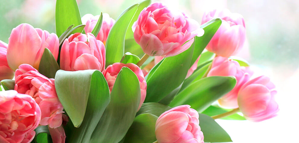 ramo de tulipanes artificiales