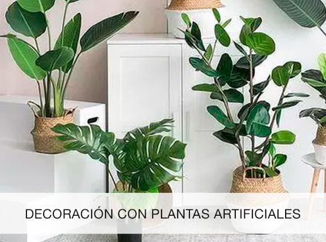 Decoración con plantas artificiales